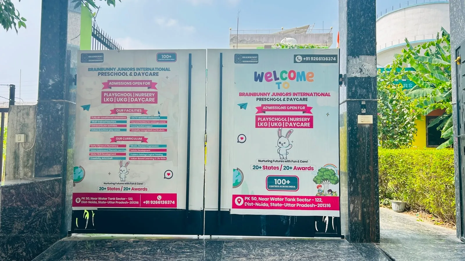 BrainBunny Juniors Noida Sector 122 campus entrance