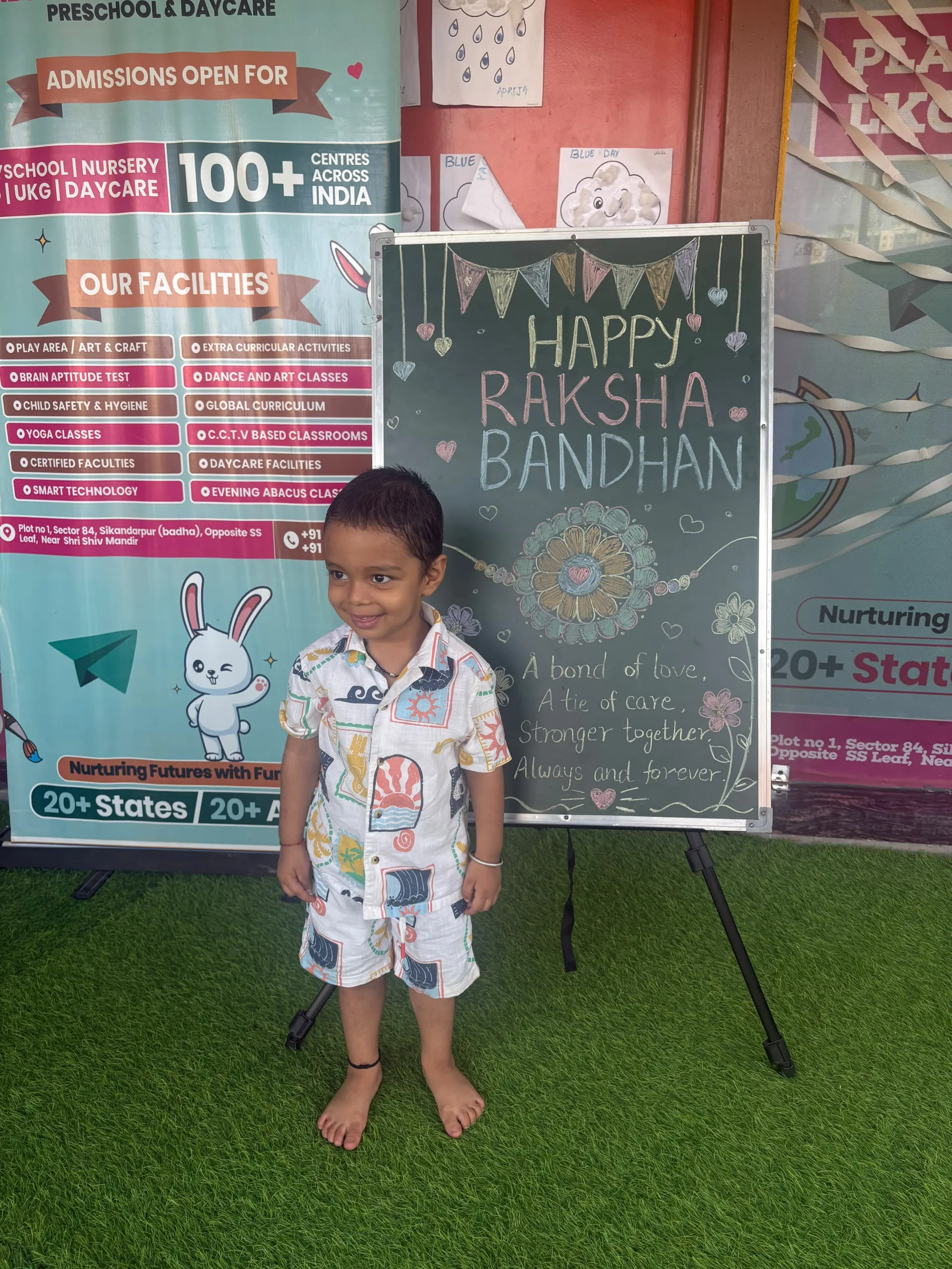 Brainbunny Juniors Gurugram Sector 84 Raksha Bandhan Activity and Celebration