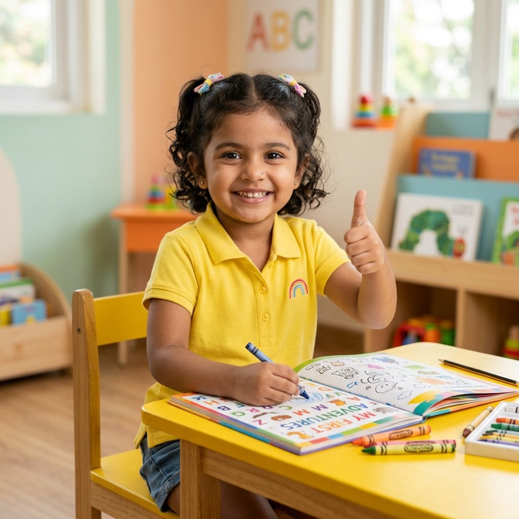 Happy Girl Preschooler